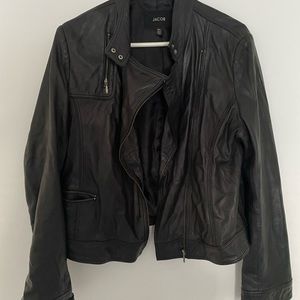 Black leather jacket